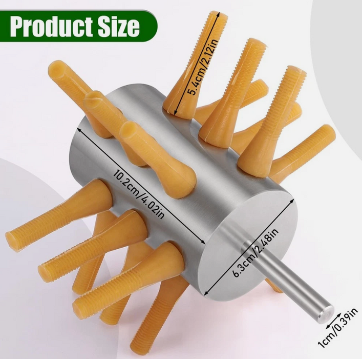 Chicken Plucker Drill Attachment, Stainless Steel Drill
