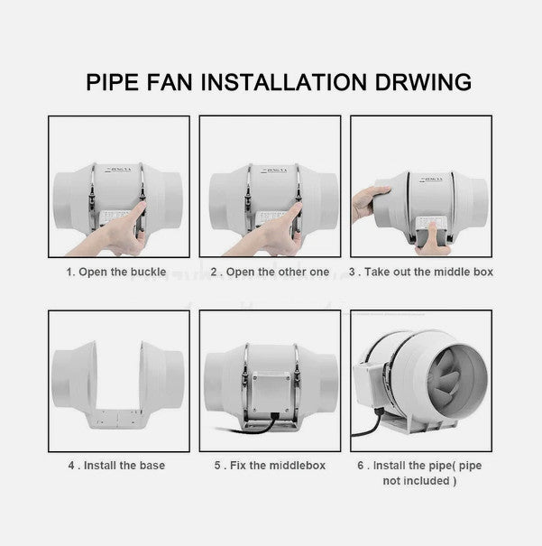 4inch Inline Extractor Fan Exhaust Duct