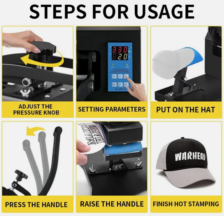Hat Heat Press Auto Cap Heat Press Sublimation Transfer