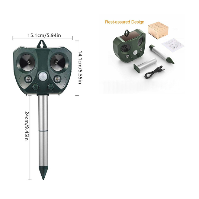 Solar Ultrasonic Bird Repeller Pest Animal Possum Deterrent