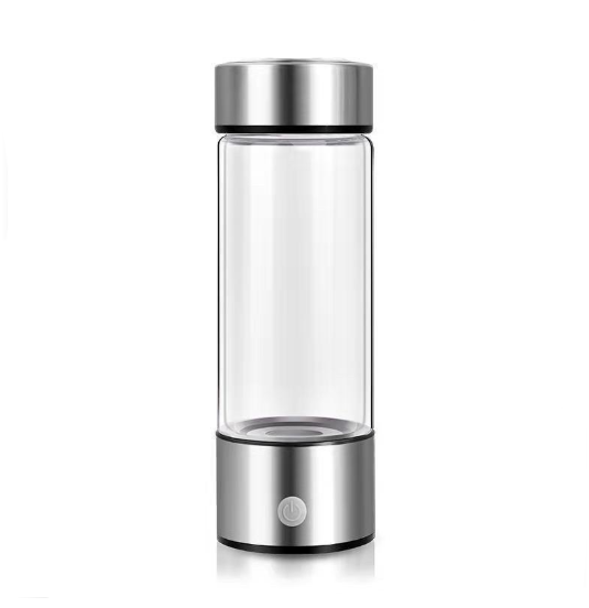 USB Rechargeable Hydrogen Water Generator Bottle 420ml Portable Glass Water Bottle