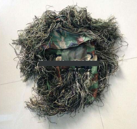 Ghillie Suit Camouflage Hunting Suit with Hood, Rifle Wrap & Storage Bag
