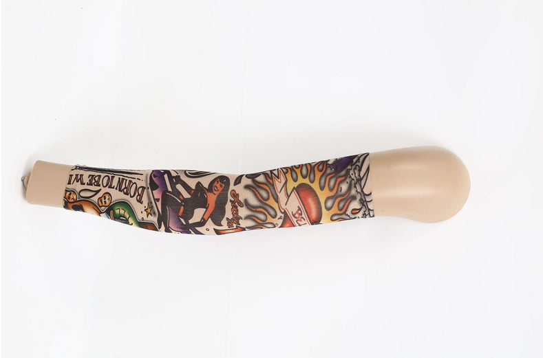 Pack of 6 Arm Sleeve Stretch Costume Fake Tattoo Stocking