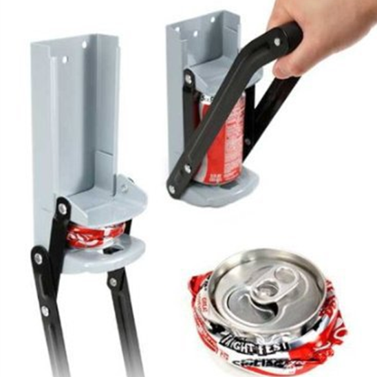 16oz Wall Mounted Can Crusher with Bottle Opener for Aluminium Beer & Soda Cans