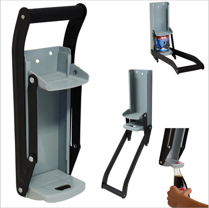 16oz Wall Mounted Can Crusher with Bottle Opener for Aluminium Beer & Soda Cans