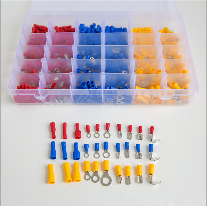 Electrical Wire Connector 720pcs Assorted Insulated Crimp Terminals Spade Set