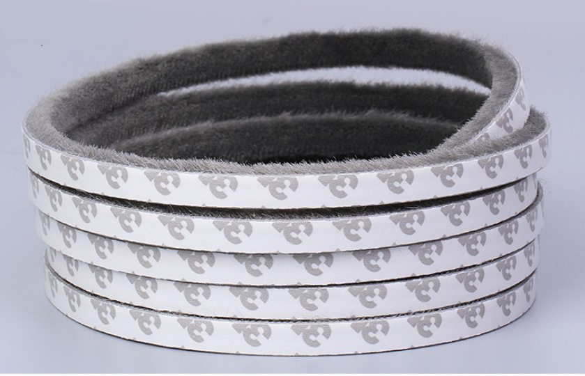 5m Weather Draught Excluder Brush Strip Window Door Seal Tape Self-adhesive
