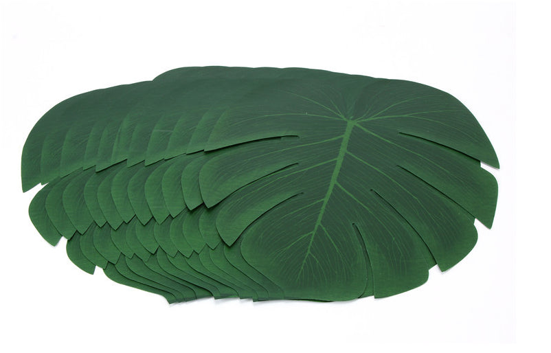 12x Artificial Hawaiian Luau Tropical Beach Party Leaf Jungle Palm Decoration