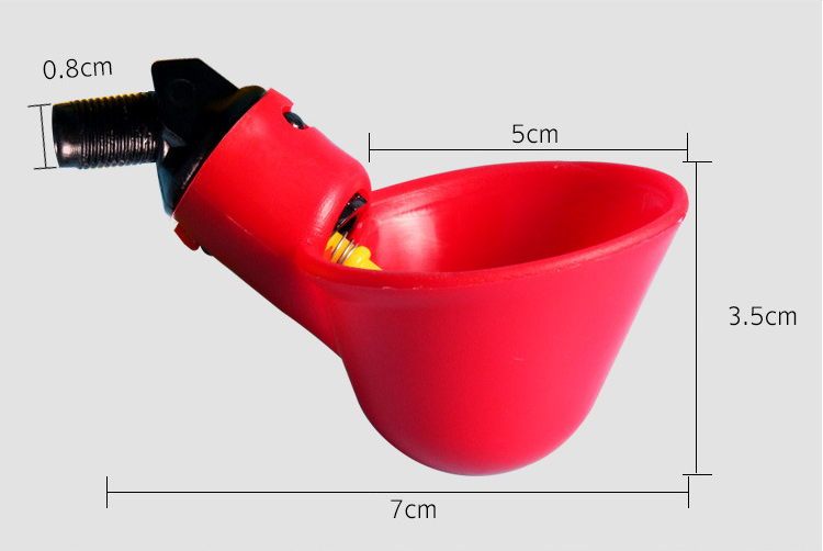 Automatic Cups Water Feeder Drinker Chicken Waterer Poultry Chook Bird