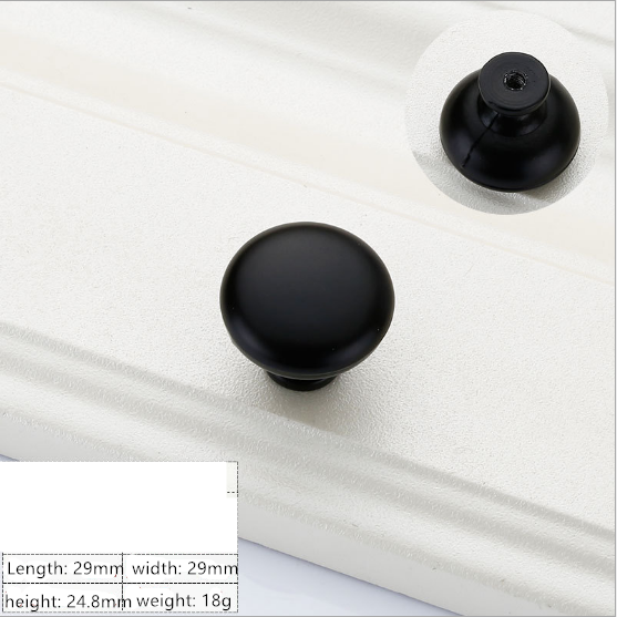 Black Round Knob Handle