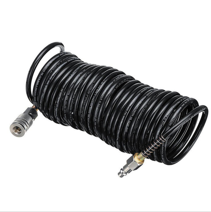 1/4" Air Hose Fitting Coil Pneumatic Compressor Quick Coupler US Type 200PSI