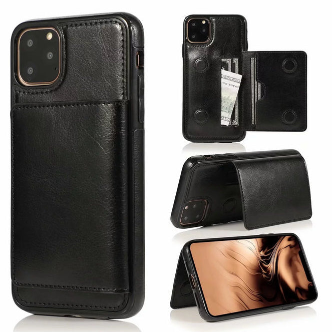 iPhone 11 Pro Max PU Leather Wallet Case with Card Slots