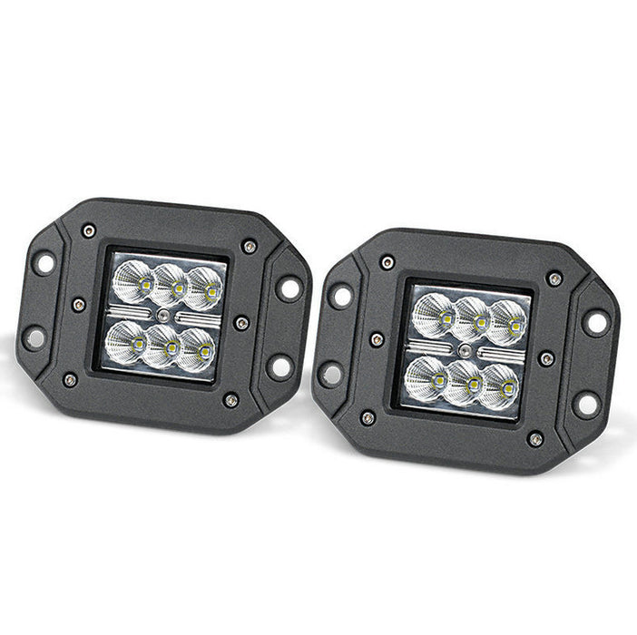2 x 4inch LED Work Light Bar Flood 12V 24V 5" Lamp