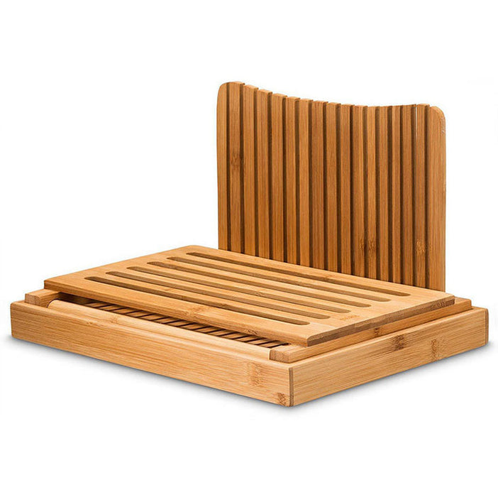 Bamboo Bread Slicer Loaf Cutting Board