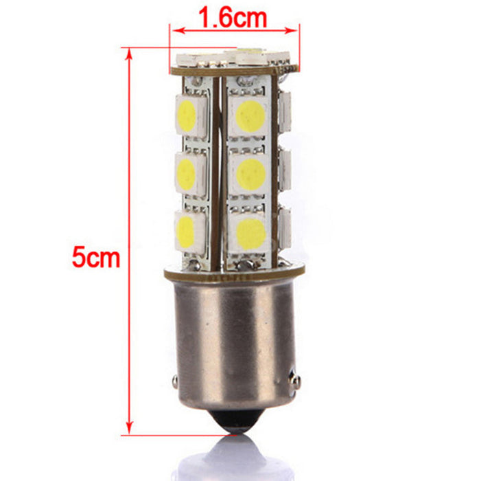 2X 18 Led Brake Reverse Turn Stop Tail Light Bulb 1156 BA15S Car White Globe