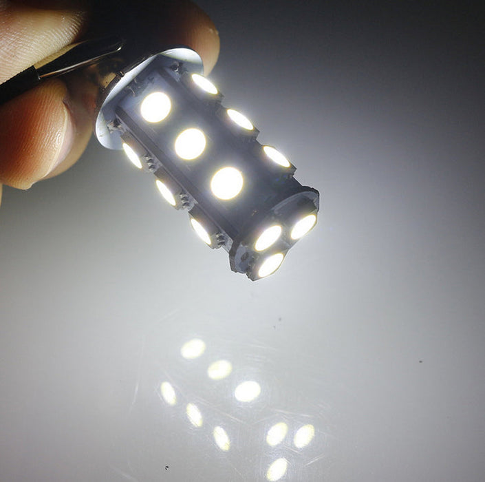 2X 18 Led Brake Reverse Turn Stop Tail Light Bulb 1156 BA15S Car White Globe
