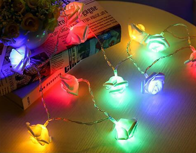 3Meters 30LED Rose Flower String Lights
