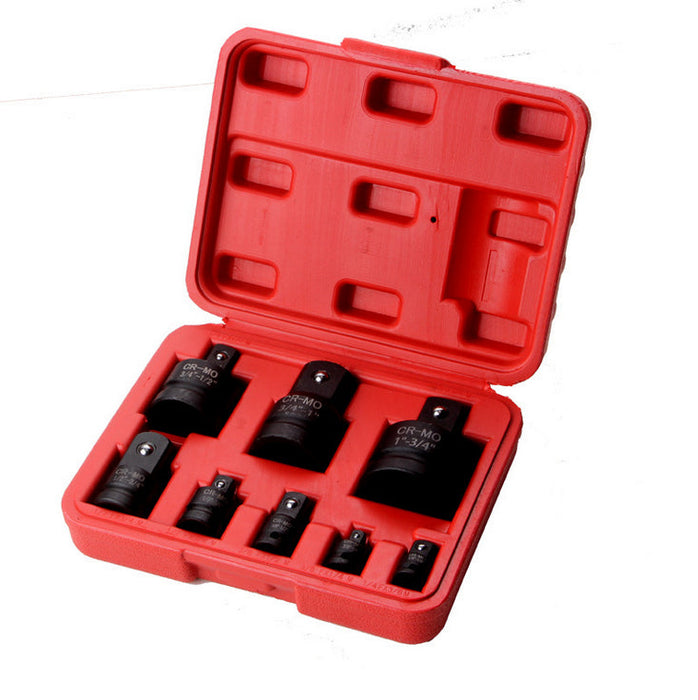 8pc Impact Socket Adaptor Set Ratchet Increaser Reducer Convertor 1/4''-1" Drive