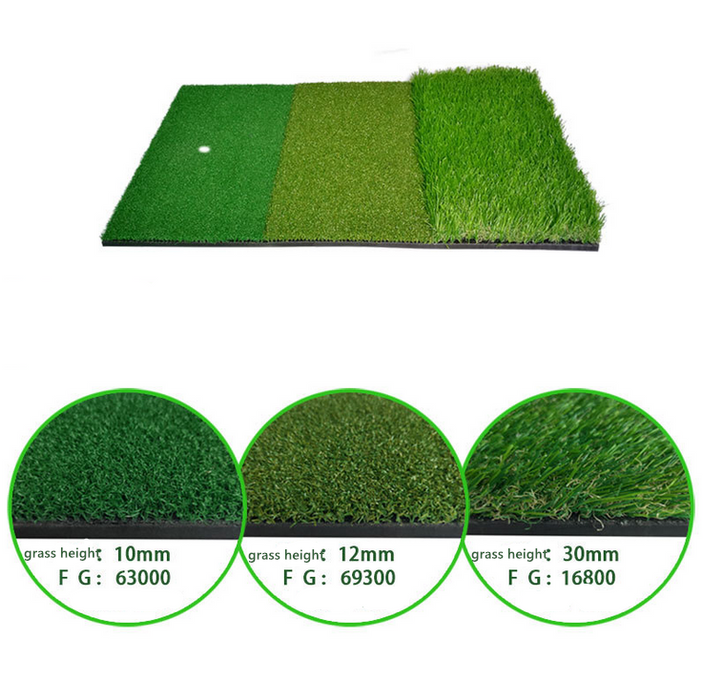Golf Mat 3-in-1 Practice Mat Outdoor Indoor Training Mat Hitting Mat Driving Pad