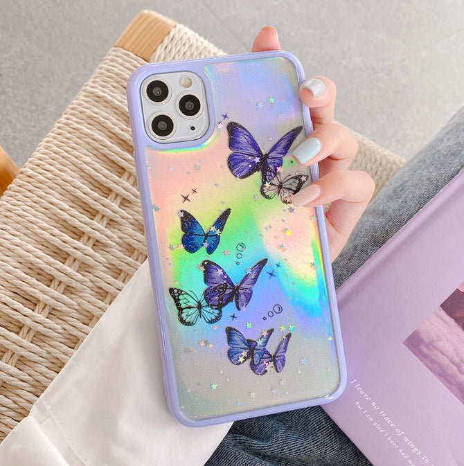 iPhone 11 Pro Max Case Butterfly Purple