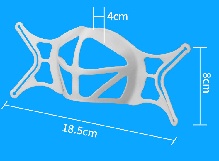 4pcs Mask Breathe Support Bracket Protector Reusable Soft 3D Holder