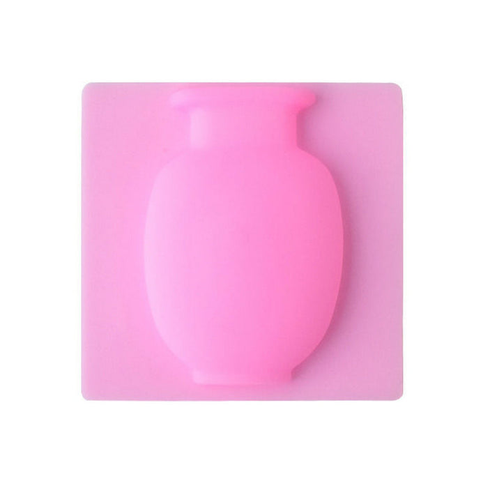 Silicone Sticky Wall Magic Plant Vases Container Flowers Bottle Pots Decor