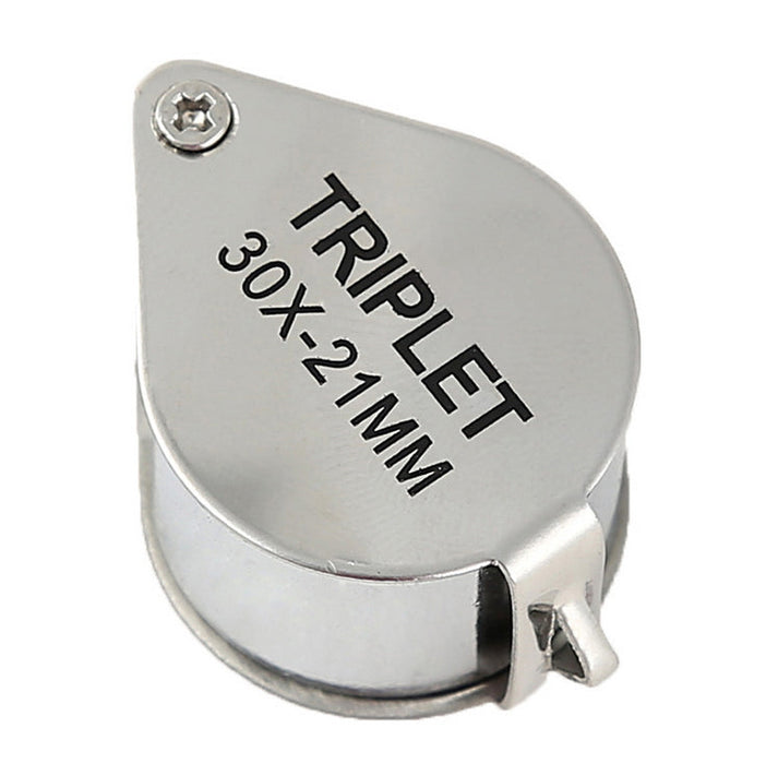 Loupe Magnifier Pocket Jewellers Eye Jewelry Magnifying Glass 30 x 21mm Jewelers