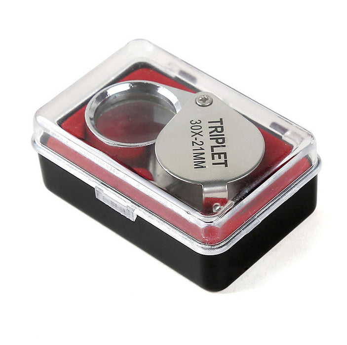 Loupe Magnifier Pocket Jewellers Eye Jewelry Magnifying Glass 30 x 21mm Jewelers