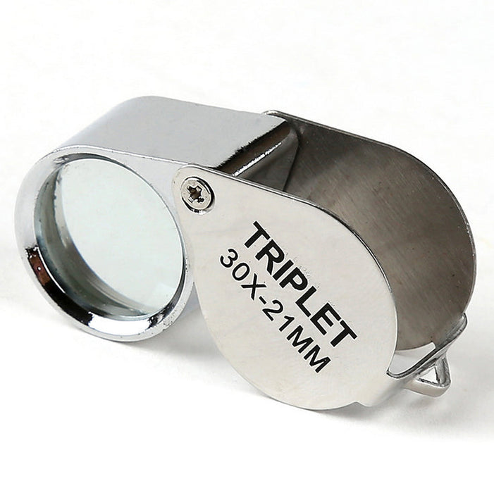 Loupe Magnifier Pocket Jewellers Eye Jewelry Magnifying Glass 30 x 21mm Jewelers