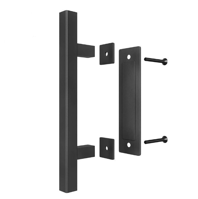 12'' Barn Door Handle Black