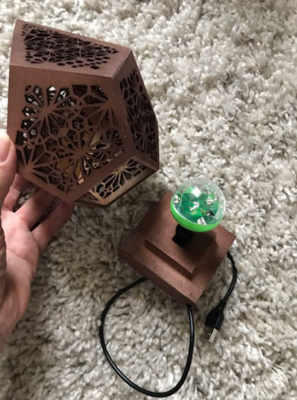 Hollow Desk Table Lamp Night Light
