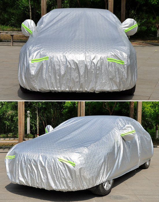 3XL Aluminum Waterproof Outdoor Car Cover Double Thick Rain UV Resistant