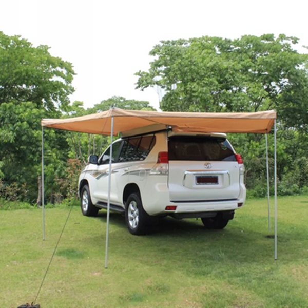 2.5M 270° Vehicle Wing Awning for 4WD, SUV & Camping – Khaki
