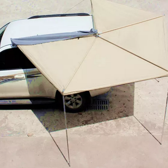 2.5M 270° Vehicle Wing Awning for 4WD, SUV & Camping – Khaki