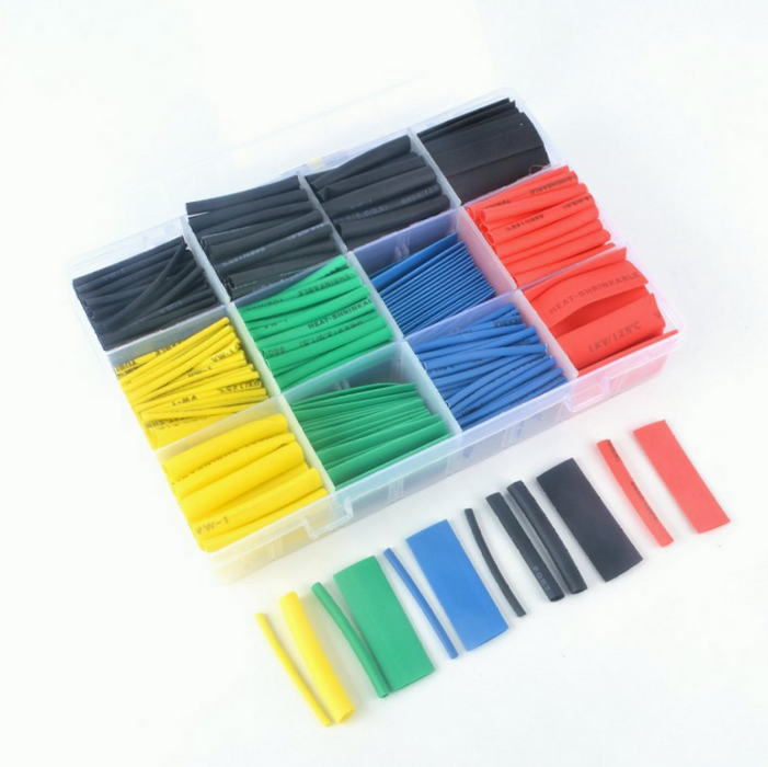 530pcs Heat Shrink Tubing Insulation Shrinkable Tube Assortment Electronic