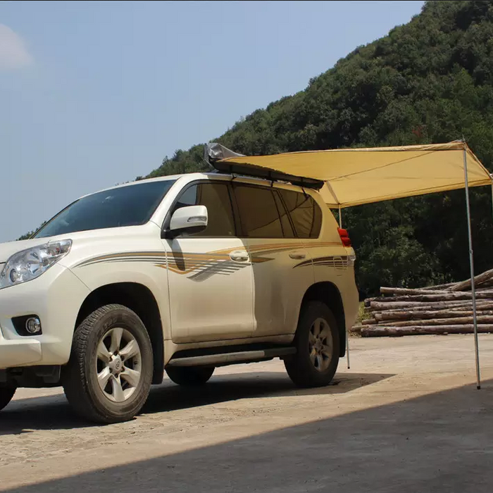 2.5M 270° Vehicle Wing Awning for 4WD, SUV & Camping – Khaki
