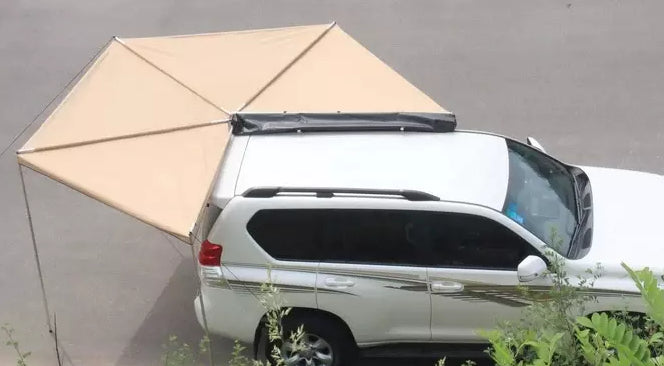 2.5M 270° Vehicle Wing Awning for 4WD, SUV & Camping – Khaki