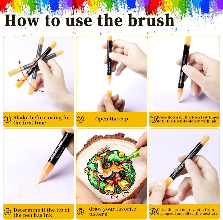 24PCS Acrylic Paint Pens
