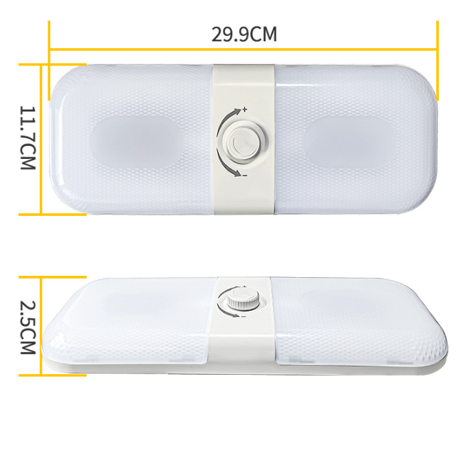 12V-24V 120LED Interior Ceiling Light Dimmable Caravan RV Camper