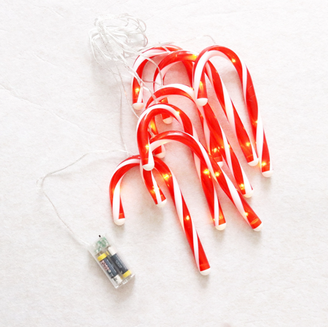 Holiday Christmas Xmas Candy Cane String Lights