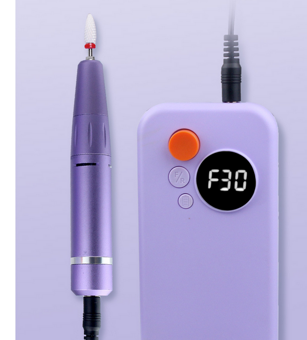 Rechargeable Electric Nail File Kit Purple