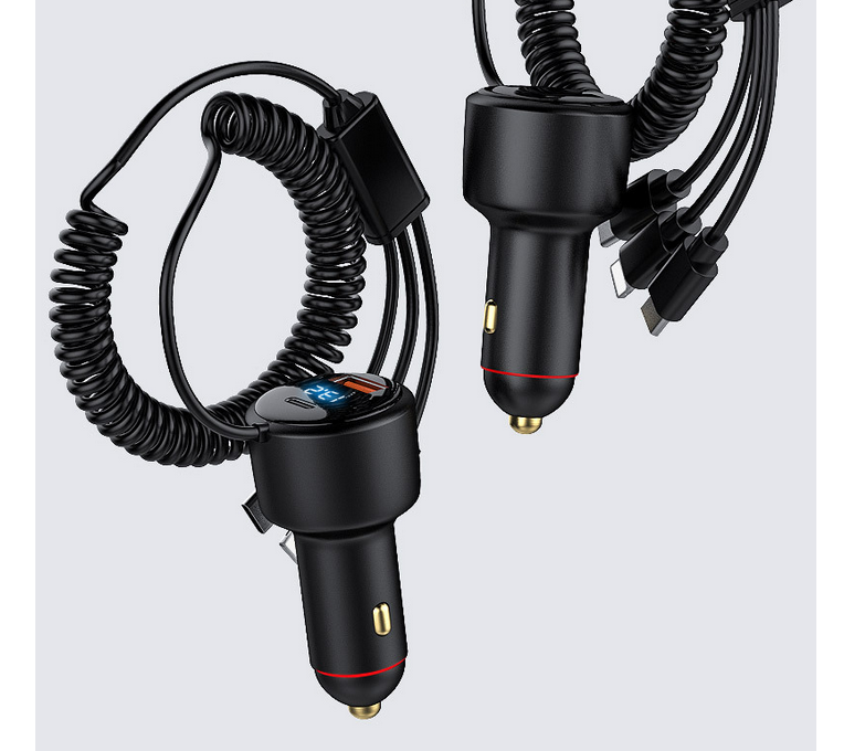 300W Fast Car Charger with Cables