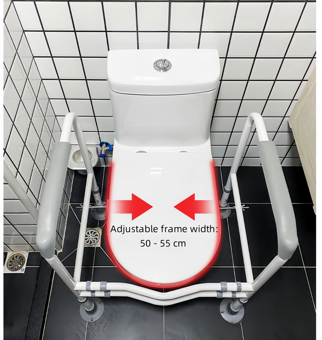 Toilet Safety Frame & Rail Black