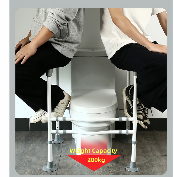 Toilet Safety Frame & Rail Black