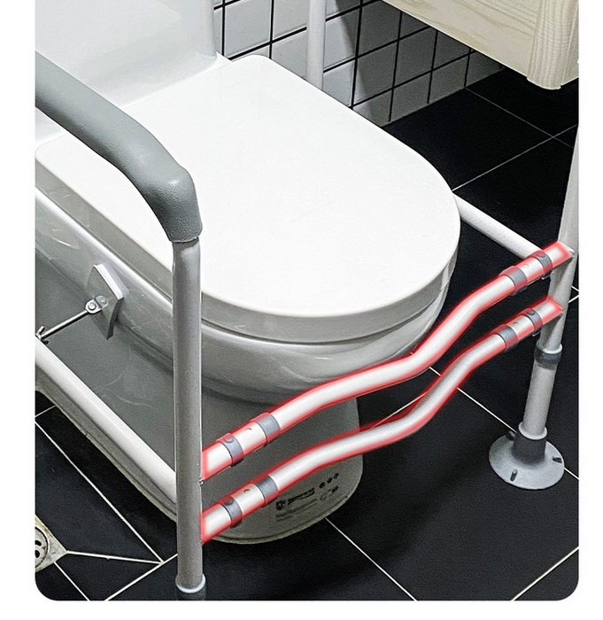 Toilet Safety Frame & Rail Black