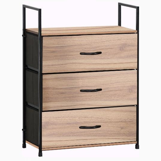 Bedside Table with Drawers