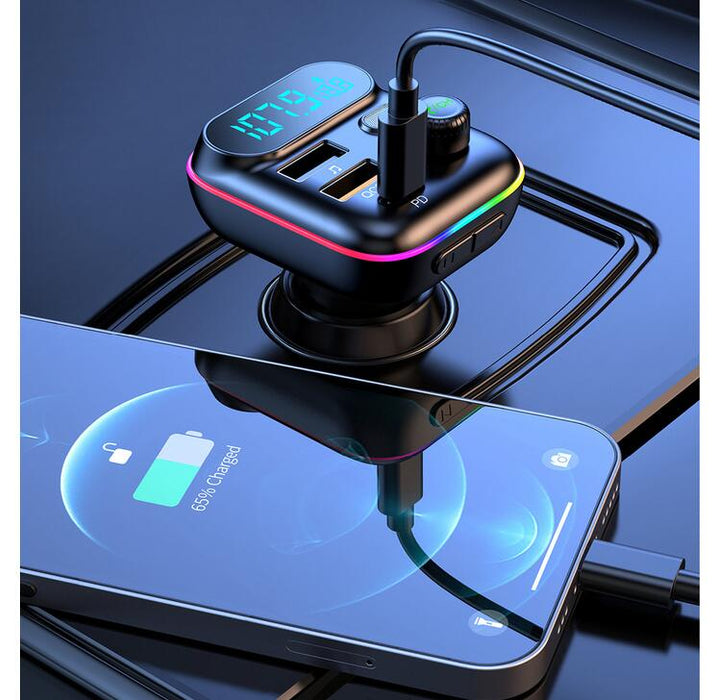 Bluetooth FM Transmitter Car Charger Adapter