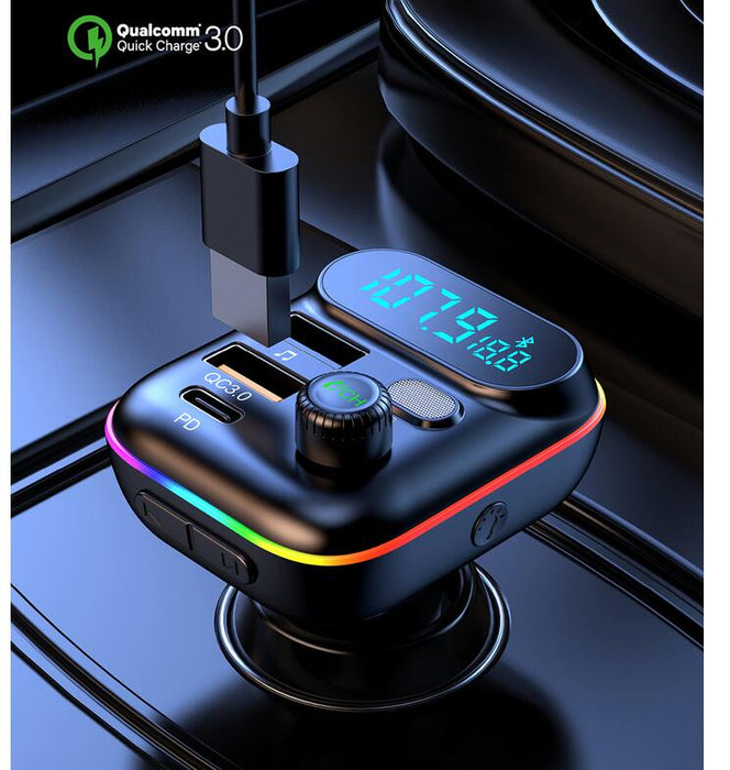 Bluetooth FM Transmitter Car Charger Adapter