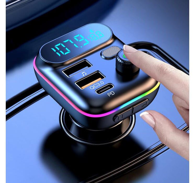 Bluetooth FM Transmitter Car Charger Adapter