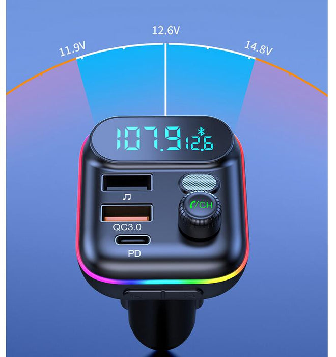Bluetooth FM Transmitter Car Charger Adapter